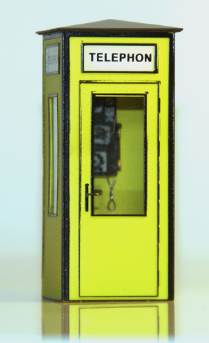 Ferro Train MO-380-FM -  Telephone booth, ivory, 1:45